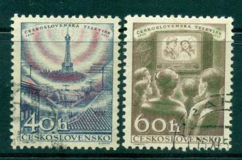 Czechoslovakia-1957-Television-CTO-lot41267