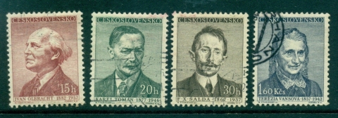 Czechoslovakia-1957-Writers-FU-lot41256