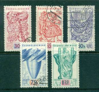 Czechoslovakia-1958-Brussels-Expo-CTO-lot41275