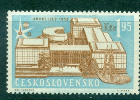 Czechoslovakia-1958-Brussels-Expo-Czech-Week-MUH-lot38305