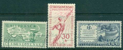 Czechoslovakia-1958-Events-Congresses-CTO-lot41276