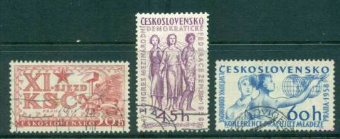 Czechoslovakia-1958-Events-Congresses-CTO-lot41277