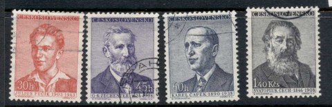 Czechoslovakia-1958-Famous-Czechs-FU