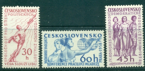 Czechoslovakia-1958-Political-Cultural-Knowledge-MUH-lot38301