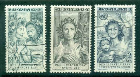 Czechoslovakia-1959-Human-Rights-CTO-lot41291