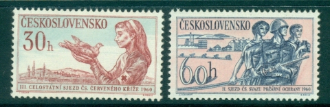 Czechoslovakia-1960-Red-Cross-MUH-lot38343