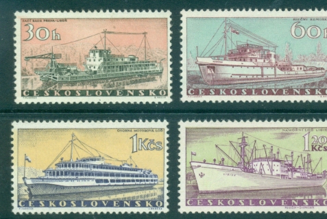 Czechoslovakia-1960-Ships-MUH-lot38337