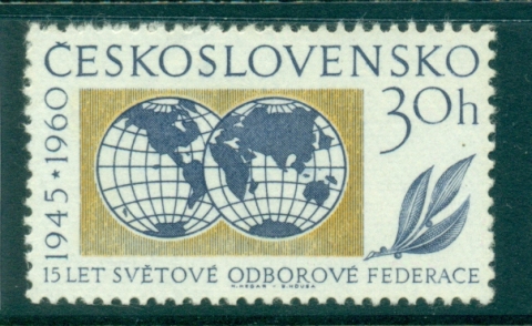 Czechoslovakia-1960-Trade-Unions-MUH-lot38351