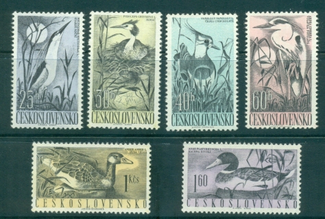 Czechoslovakia-1960-Water-Birds-MUH-lot38356