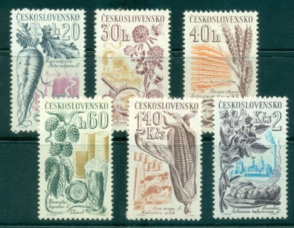 Czechoslovakia-1961-Agriculture-Crops-MUH-lot38368