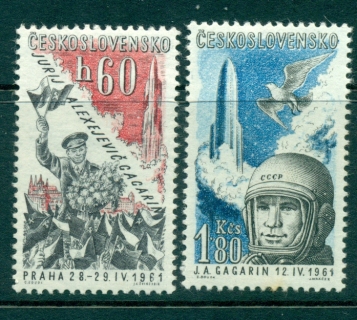 Czechoslovakia-1961-Gagarin-Visit-to-Prague-MLH-lot34836