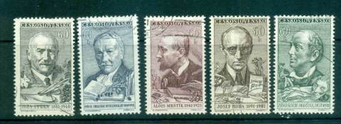 Czechoslovakia-1961-Portraits-FU-lot70108