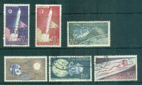 Czechoslovakia-1961-Soviet-Space-Research-FU-lot70103