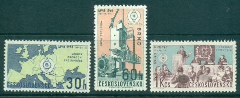 Czechoslovakia-1961-Trade-Fair-Brno-MUH-lot38367