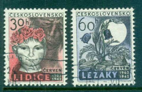 Czechoslovakia-1962-Destruction-of-Lidice-FU-lot70120