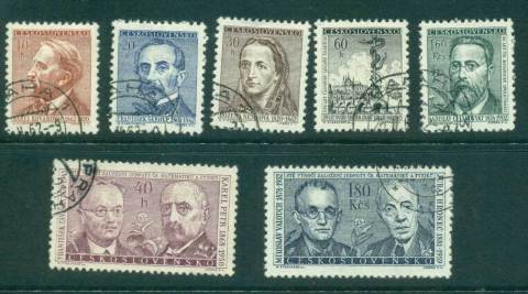 Czechoslovakia-1962-Portraits-CTO-lot41338