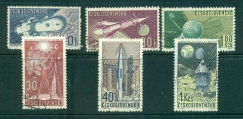 Czechoslovakia-1962-Space-Research-CTO-lot41340