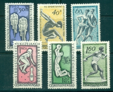 Czechoslovakia-1962-Sports-Events-MUH-lot38372