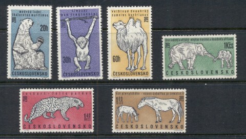 Czechoslovakia-1962-Zoo-Animals-MUH