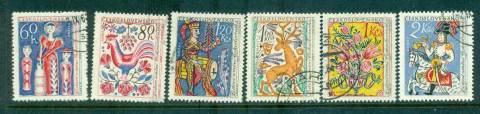 Czechoslovakia-1963-Folk-Art-FU-lot70140