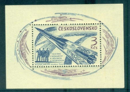 Czechoslovakia-1964-Space-Flight-Voskhod-I-MS-MUH-lot70575