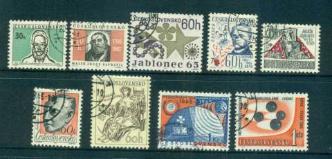 Czechoslovakia-1965-Anniversaries-CTO-lot59144