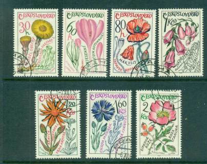 Czechoslovakia-1965-Medicinal-Plants-FU-lot70163