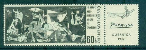 Czechoslovakia-1966-Picasso-Guernica-label-MUH-lot70173