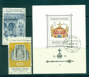 Czechoslovakia-1966-Prague-castle-MS-CTO-lot59159