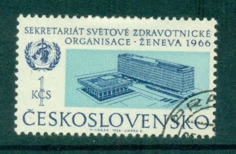 Czechoslovakia-1966-WHO-World-Health-Organisation-Headquarters-CTO-lot59157