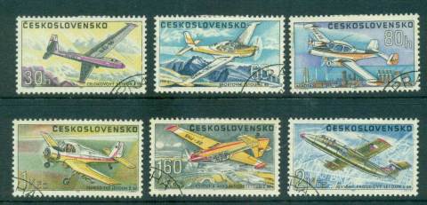 Czechoslovakia-1967-Airplanes-CTO-lot59300