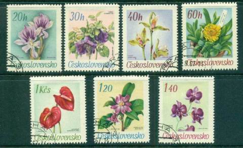 Czechoslovakia-1967-Flowers-CTO-lot59193