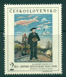 Czechoslovakia-1967-Henri-Rousseau-painting-MUH-lot41423