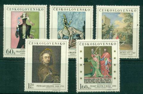 Czechoslovakia-1967-Paintings-MLH-lot41432