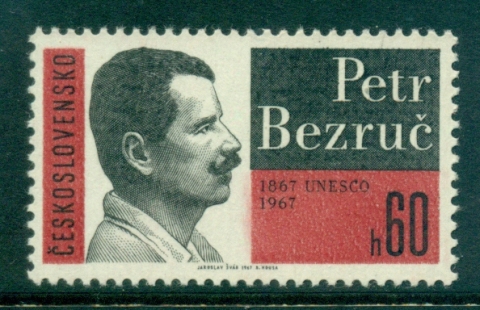 Czechoslovakia-1967-Peter-Bezruc-MUH-lot34886