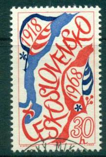 Czechoslovakia-1968-Anniversary-of-Czechoslovakia-CTO-lot59202