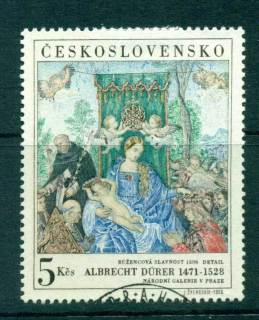 Czechoslovakia-1968-Durer-painting-CTO-lot59213