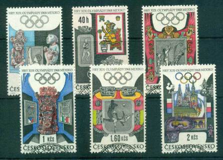 Czechoslovakia-1968-Mexico-Olympics-CTO-lot59207