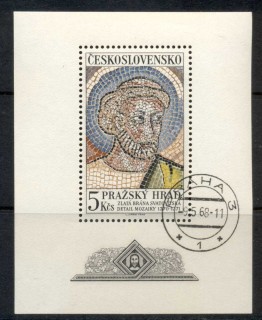 Czechoslovakia-1968-Mosaic-of-St-Peter-MS-CTO