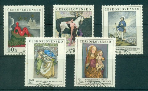 Czechoslovakia-1968-Paintings-CTO-lot59222