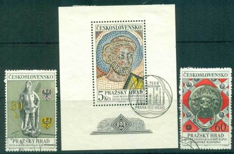 Czechoslovakia-1968-Prague-castle-MS-CTO-lot59208