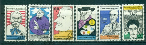 Czechoslovakia-1969-Caricatures-CTO-lot59233