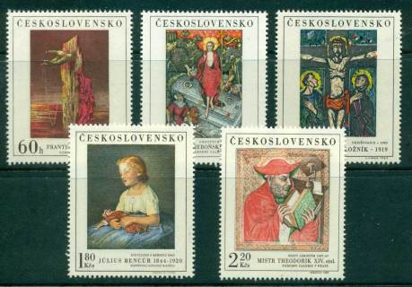 Czechoslovakia-1969-Paintings-MLH-lot41469