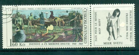 Czechoslovakia-1969-Peace-Movement-label-CTO-lot71996