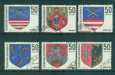 Czechoslovakia-1969-Regional-Arms-CTO-lot59239