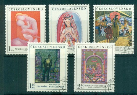 Czechoslovakia-1970-Paintings-CTO-lot72002