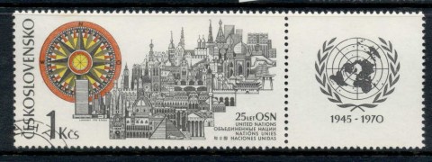 Czechoslovakia-1970-UN-25th-Anniversary-CTO