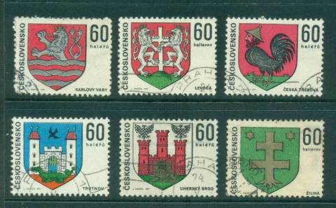 Czechoslovakia-1971-Coats-of-Arms-CTO-lot41479