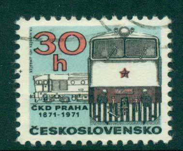 Czechoslovakia-1971-Diesel-Locomotive-CTO-lot41484