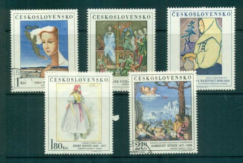 Czechoslovakia-1971-Paintings-CTO-lot72003